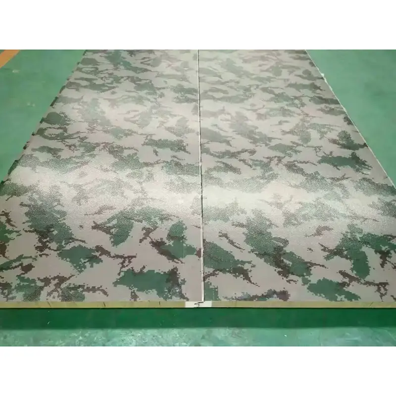Polyurethane Edge-Caled रक ऊन प्यानलहरू